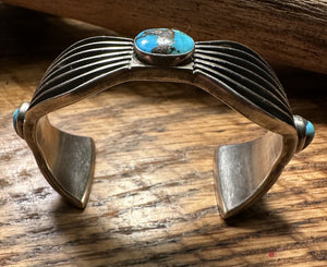 Johnny Mike Begay Turquoise Bracelet