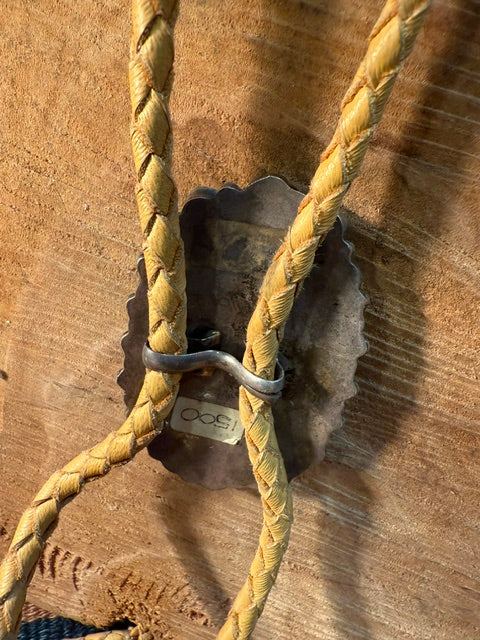 Jonah Wood Turquoise Bolo Tie