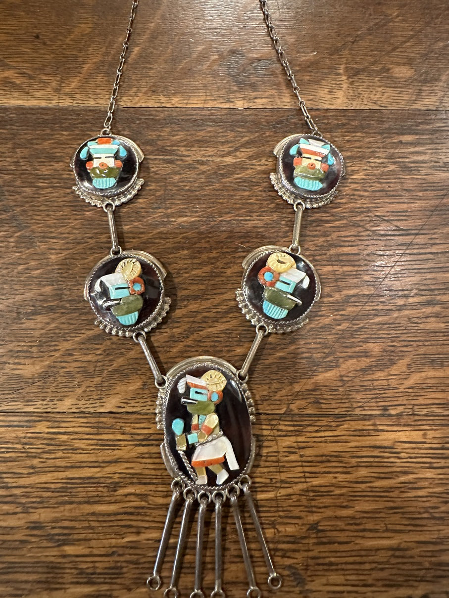 Kachina Necklace and Earrings Set