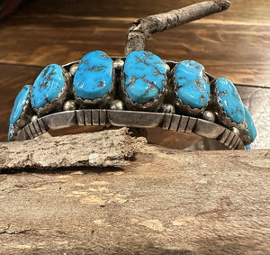 Kingman Graduated Turquoise Bracelet