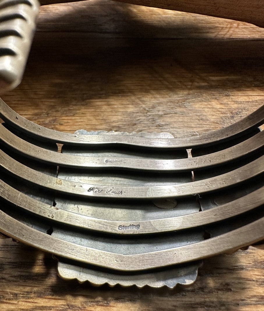 Kirk Smith 5 Band Heavy Silver Bracelet