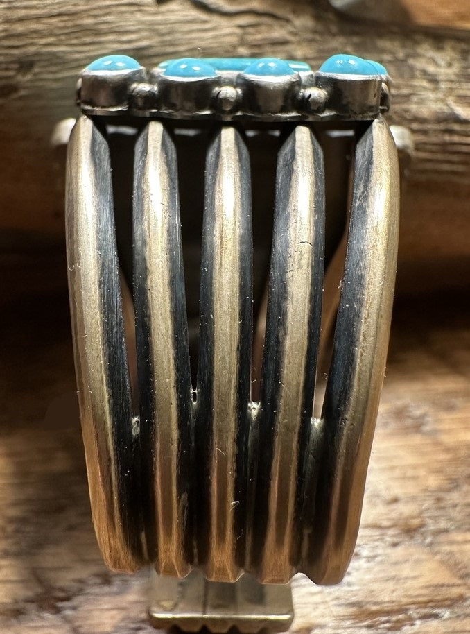 Kirk Smith 5 Band Heavy Silver Bracelet [SG-179]