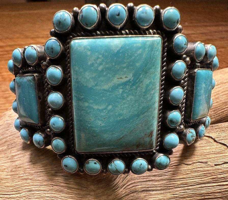 Kirk Smith 5 Band Heavy Silver Bracelet