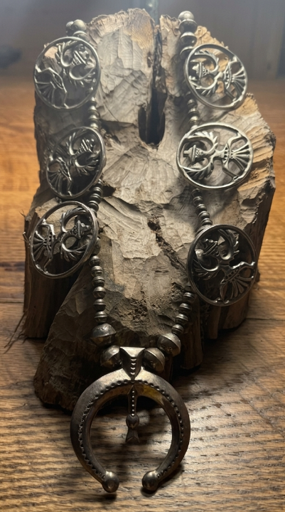 Knife Wing Silver Necklace