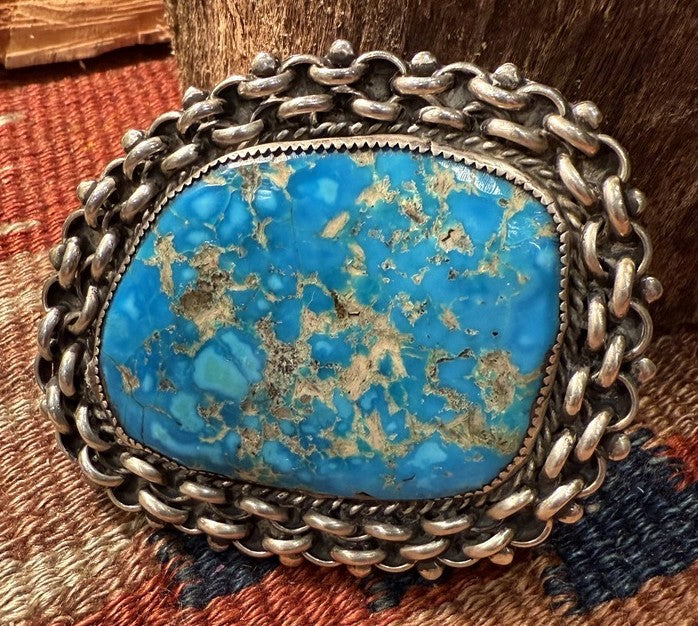 Large Blue Gem Buckle