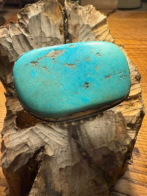 Large Slab Morenci Mine Turquoise Cuff