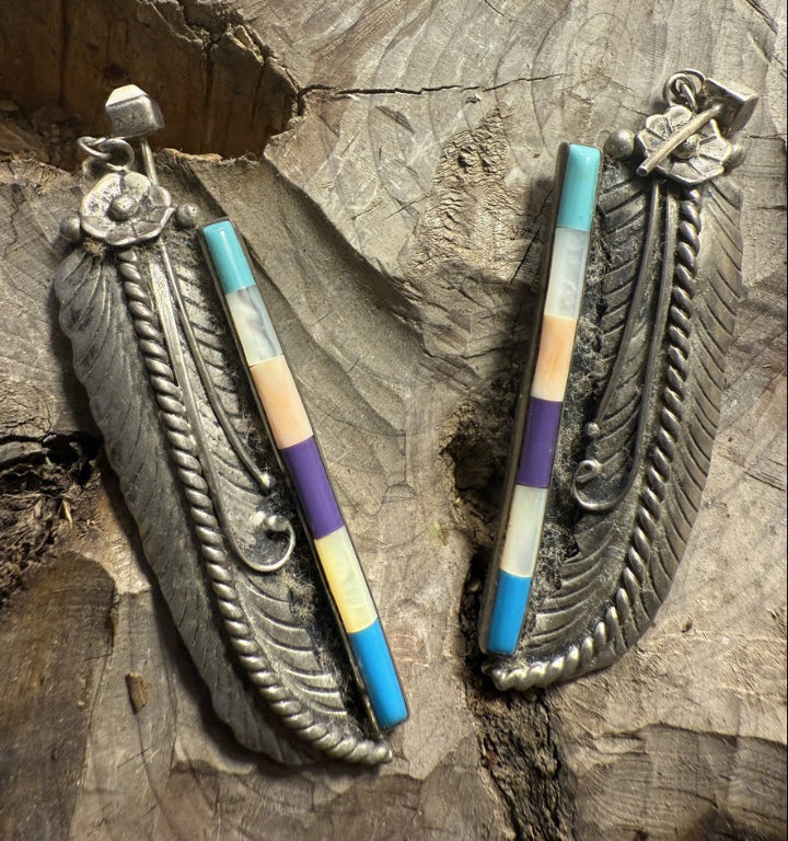 Long Feathered Earrings