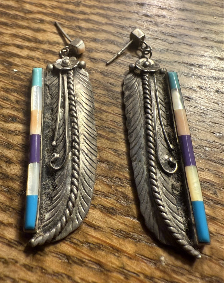 Long Feathered Earrings