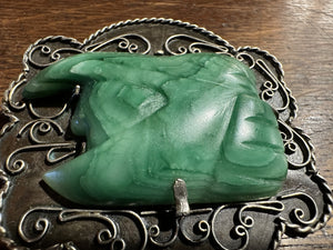 Malachite Brooch