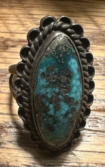 May Barbone Morenci Turquoise Ring