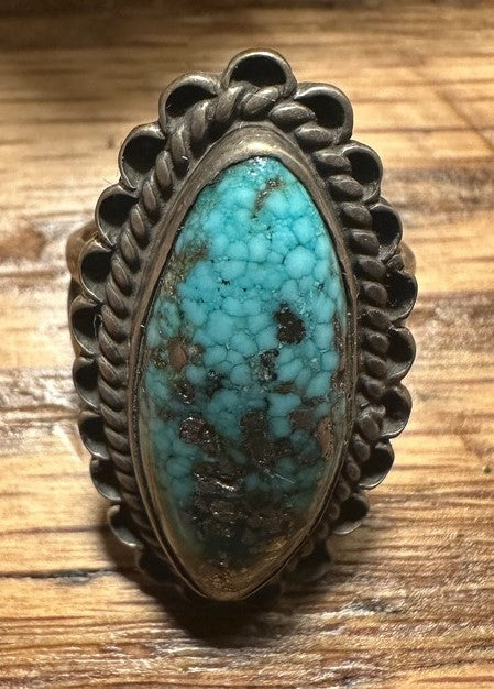 May Barbone Morenci Turquoise Ring