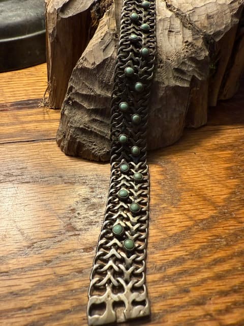 Mexico City Sterling Turquoise Link Necklace