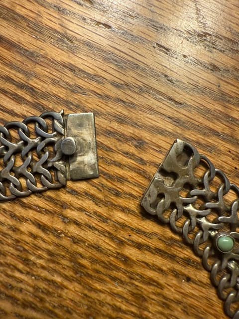 Mexico City Sterling Turquoise Link Necklace