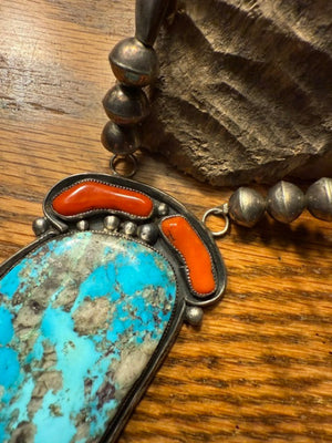 Morenci Coral Pendant