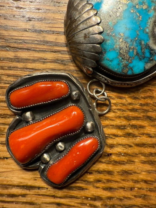 Morenci Coral Pendant