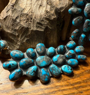 Morenci Turquoise Flower Necklace