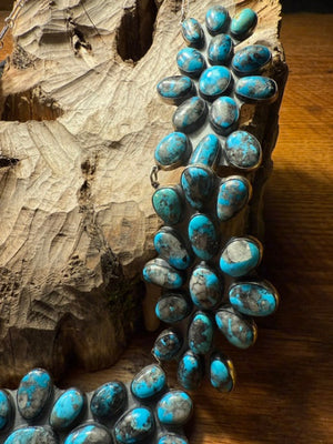 Morenci Turquoise Flower Necklace