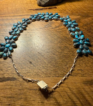 Morenci Turquoise Flower Necklace