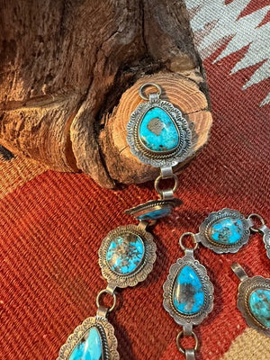 Morenci Turquoise Link Concha Belt