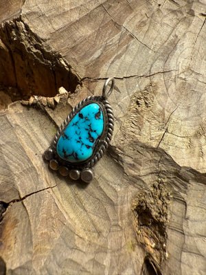 Morenci Turquoise Paw Pendant