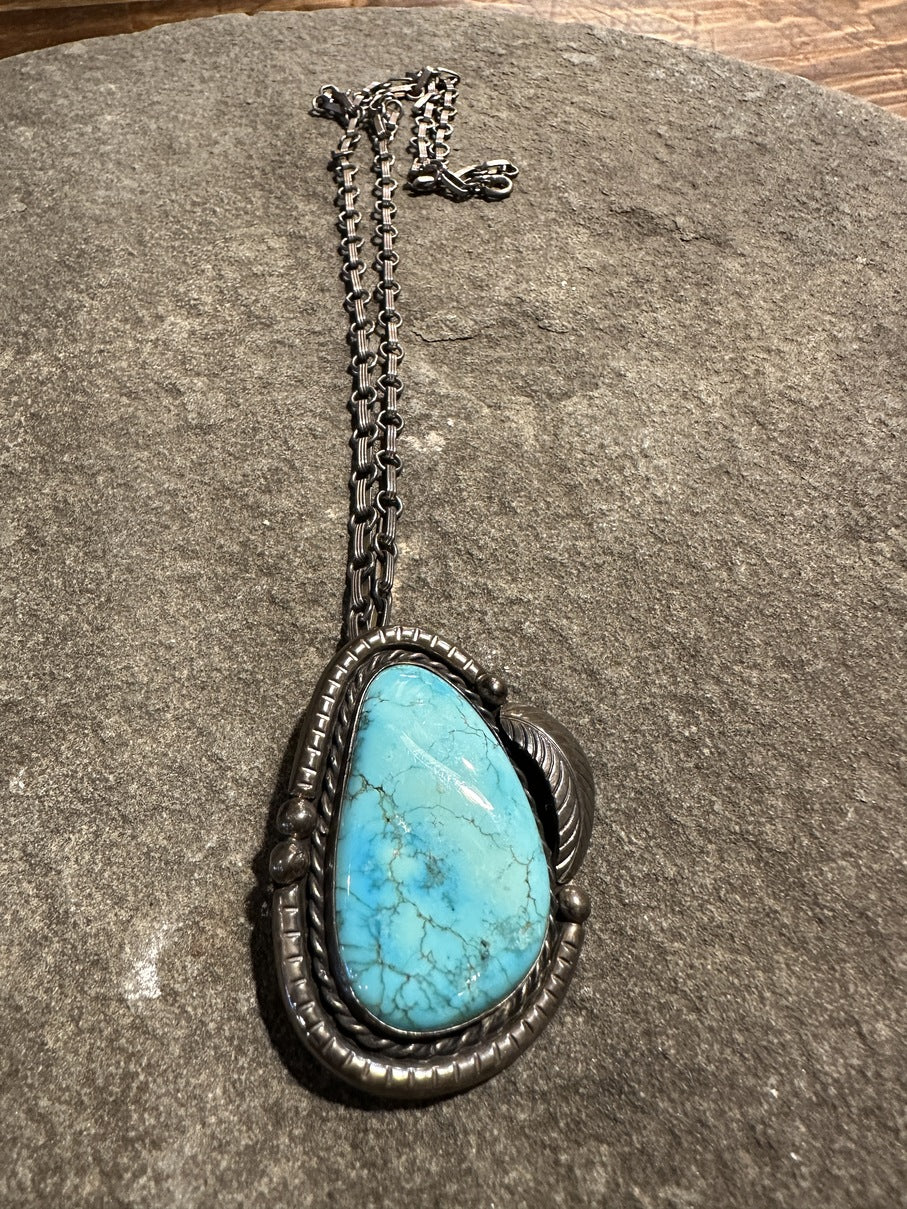 Morenci Turquoise Pendant/Pin [SG-019]