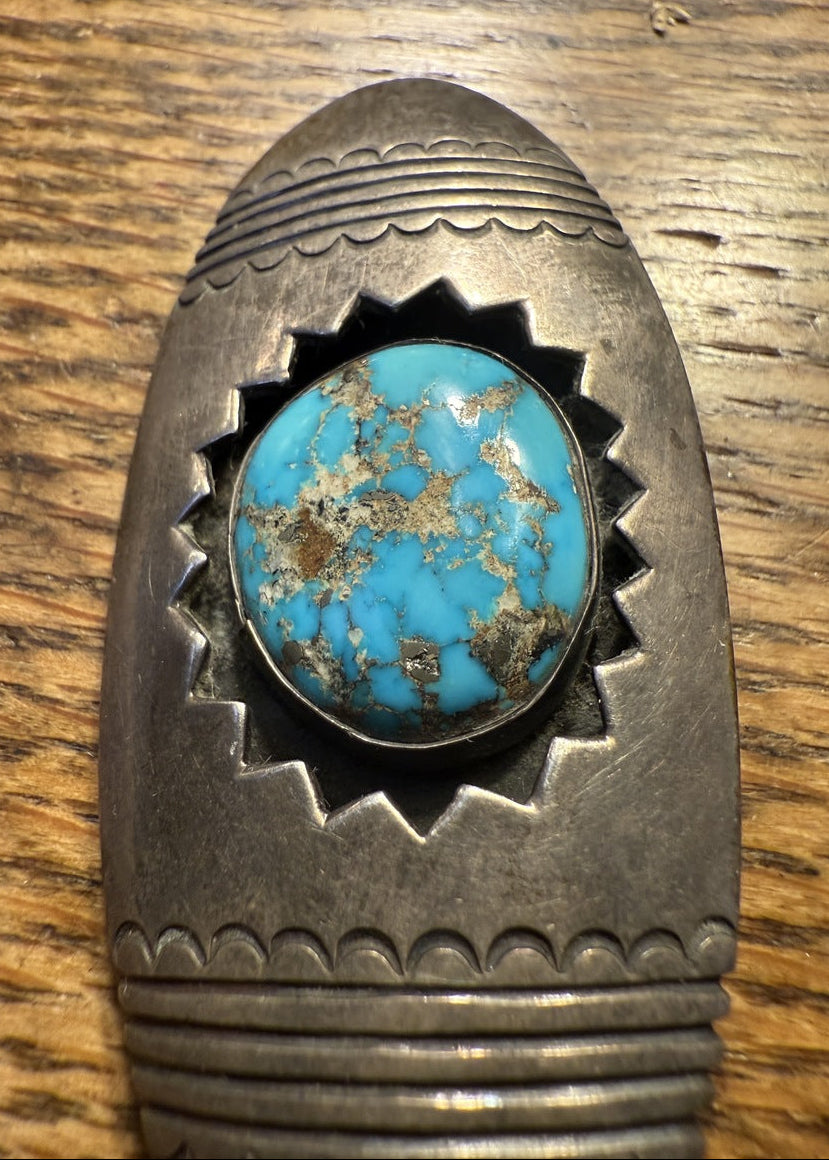 Morenci Turquoise Pin Pendant