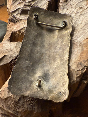 Morenci Turquoise Shadow Box Belt Buckle