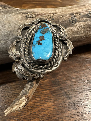 Morenci Turquoise and Silver Ring