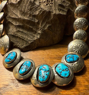 Morenci Two Sided Navajo Petals Necklace