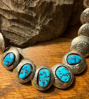 Morenci Two Sided Navajo Petals Necklace