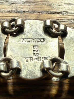 Multi-Stone Cabochon Link Bracelet