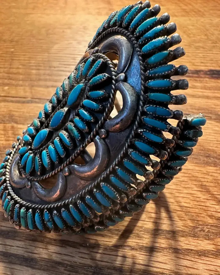 Native American Turquoise Bracelet  S.M. BAHE