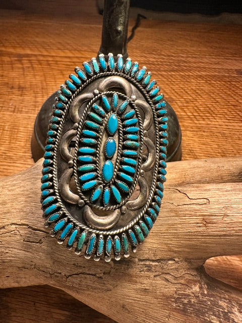 Native American Turquoise Bracelet  S.M. BAHE