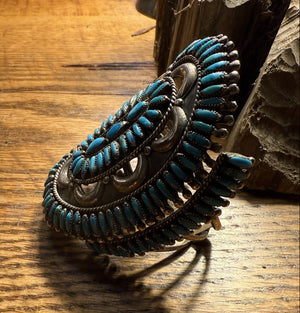 Native American Turquoise Bracelet  S.M. BAHE