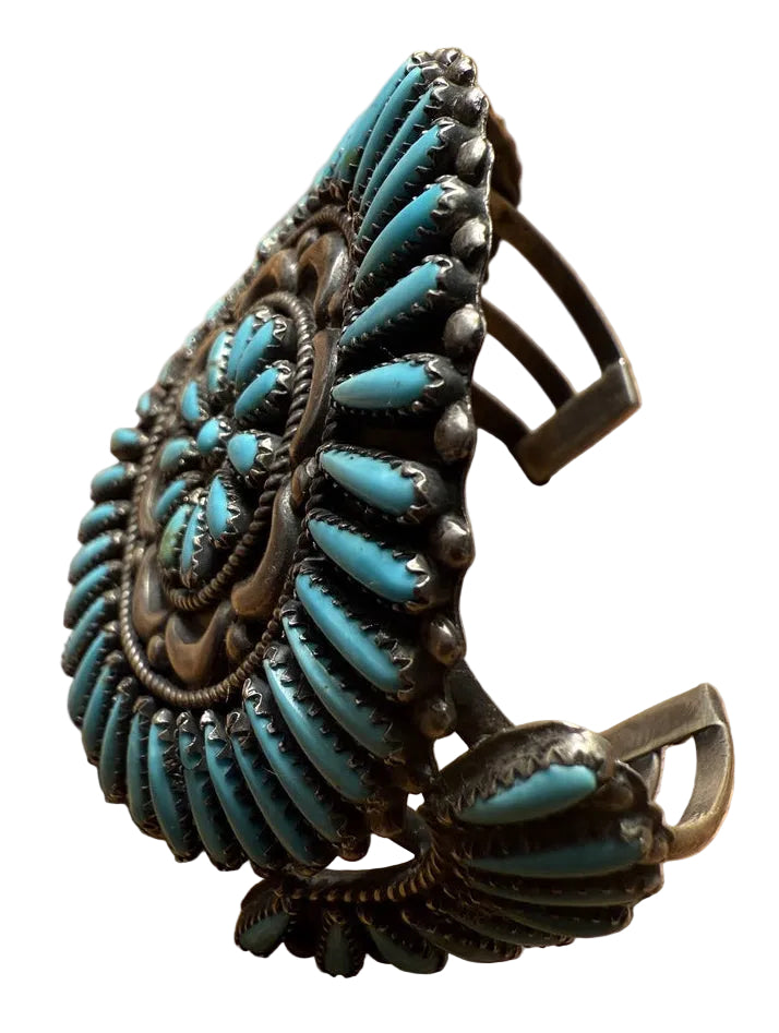 Needlepoint Turquoise Bracelet