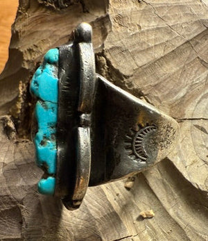 Nugget Turquoise Ring