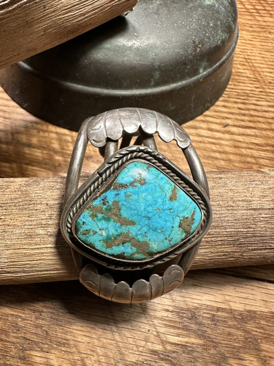 Offset Diamond Shape Turquoise Bracelet