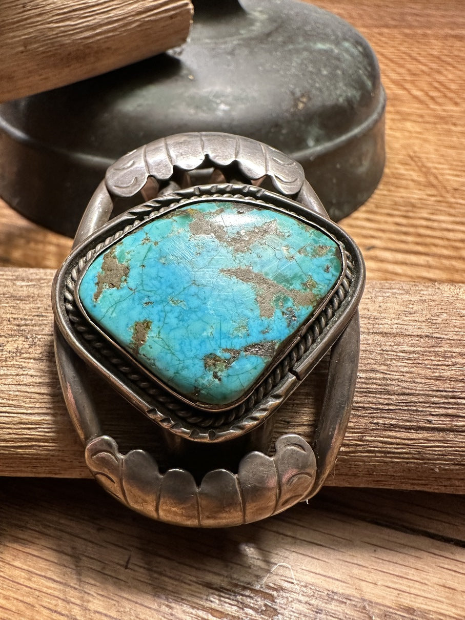 Offset Diamond Shape Turquoise Bracelet