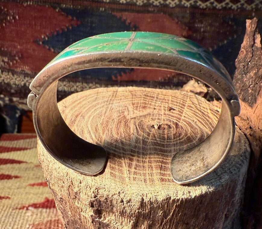 Old Green Inlay Cuff