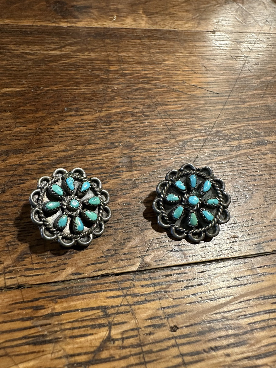 Old Nine Petit Point Earrings [SG-038]