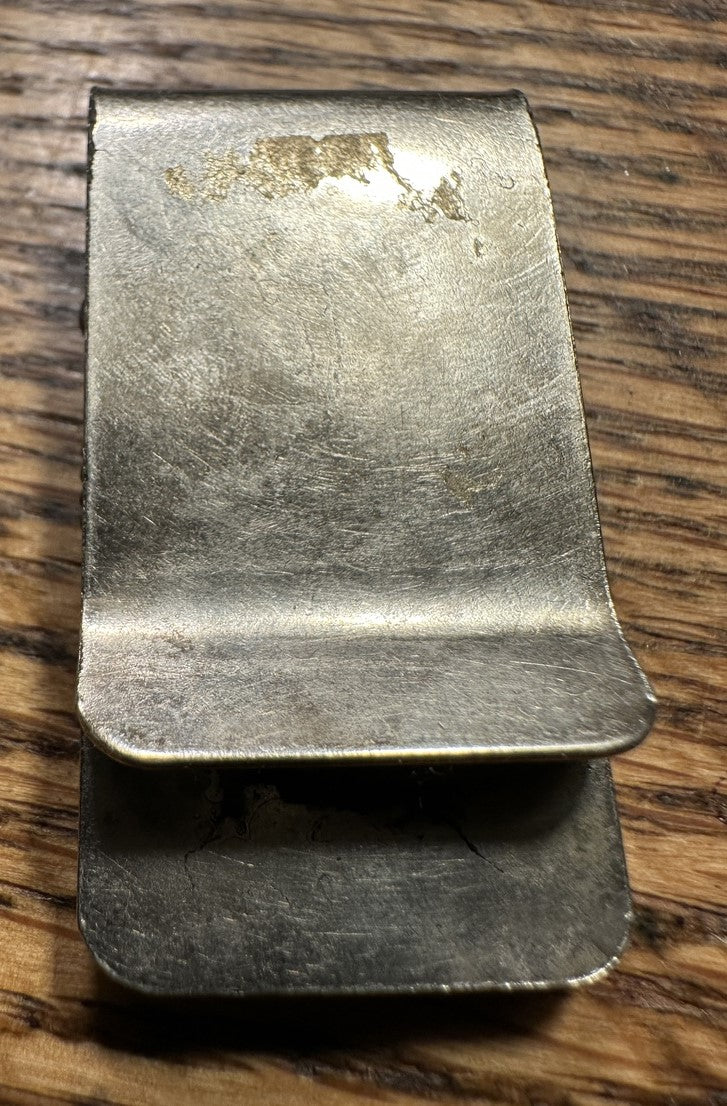 Old Number 8 Green Turquoise Money Clip