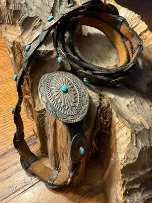 Old Pawn Zuni Concho Belt
