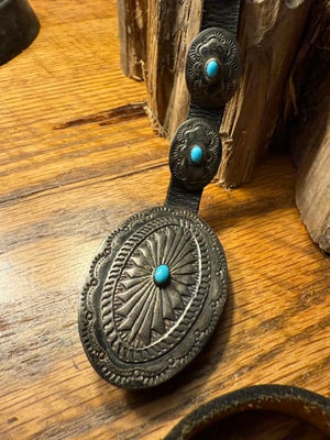 Old Pawn Zuni Concho Belt