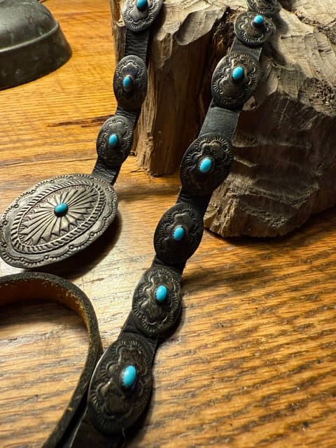 Old Pawn Zuni Concho Belt