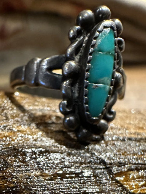 Old Turquoise Stone Ring