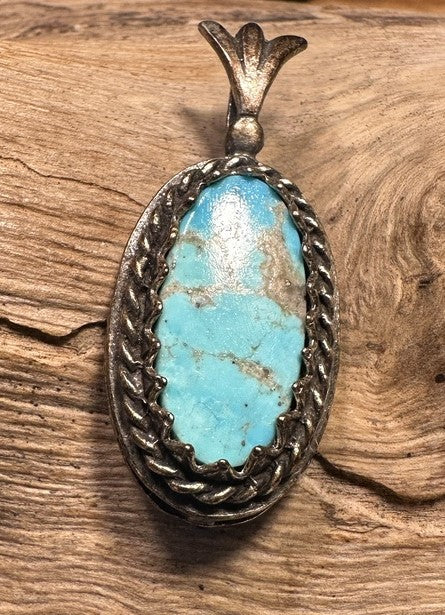 Oval Hi-Grade Turquoise Pendant