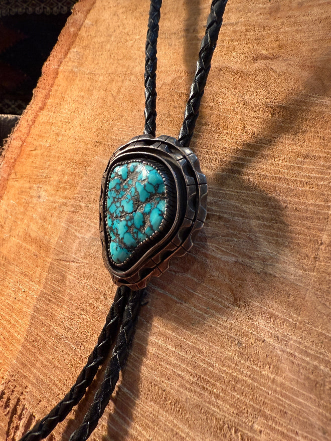 Pear Shaped Turquoise Bolo Tie