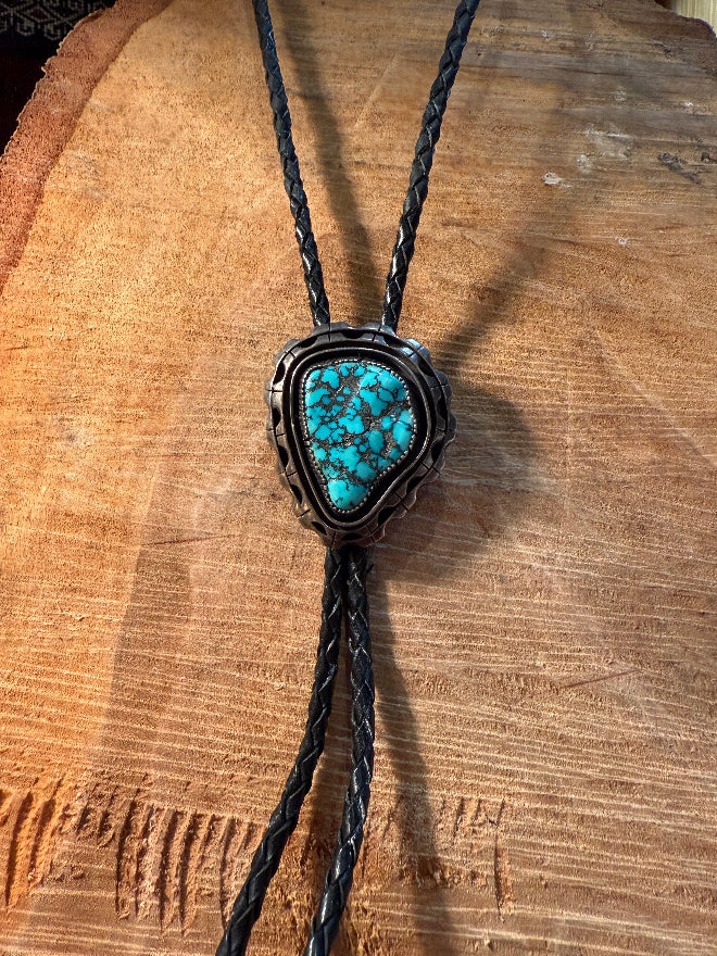 Pear Shaped Turquoise Bolo Tie