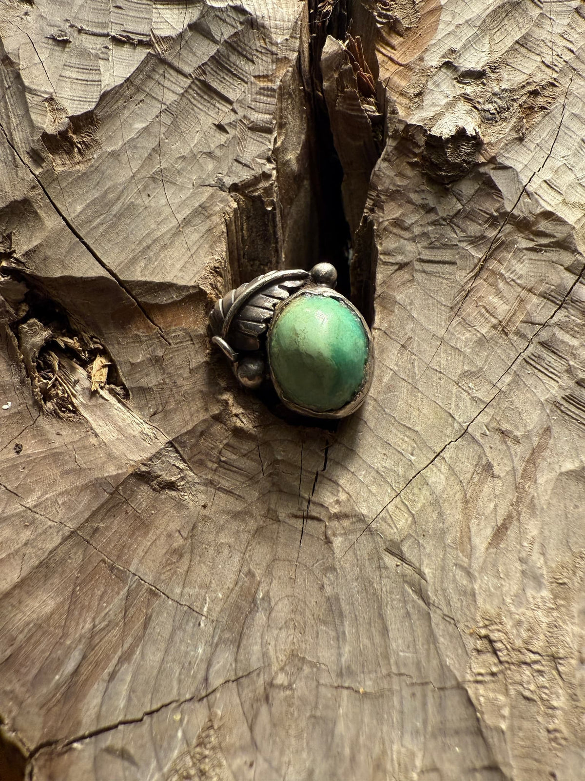 Persian Green Turquoise Ring