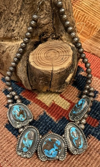 Persian Turquoise and Silver Chocker Necklace